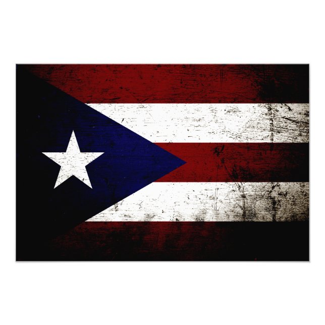 Foto Bandera negra de Puerto Rico (Frente)