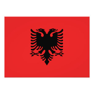 Foto Bandera patriótica albanesa