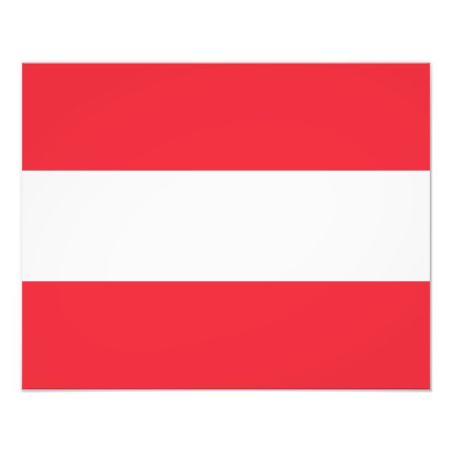 Foto Bandera patriótica austríaca (Frente)