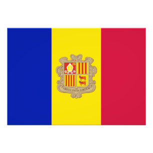 Foto Bandera Patriótica de Andorra