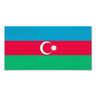Foto Bandera patriótica de Azerbaiyán