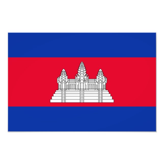 Foto Bandera Patriótica De Camboya (Frente)