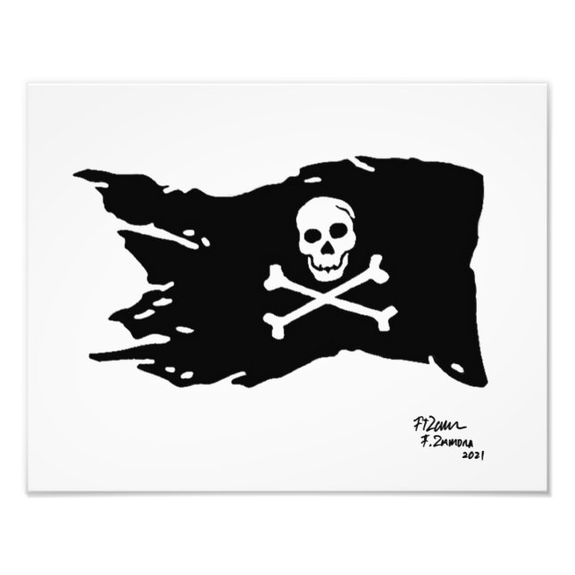 Foto Bandera pirata. (Frente)