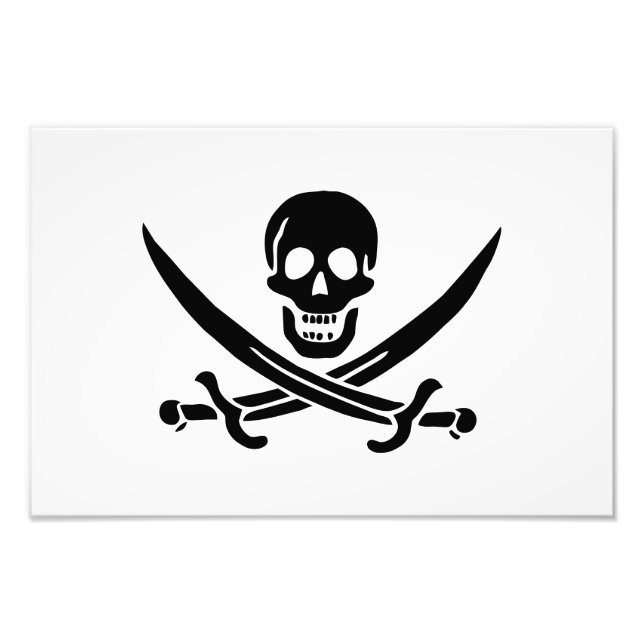 Foto Bandera Pirata Calavera Espadas Cruzadas (Frente)