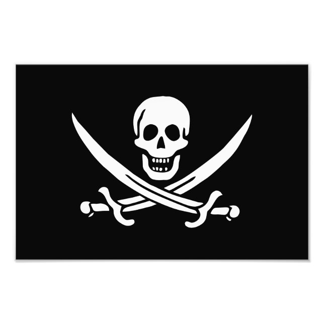 Foto Bandera Pirata Calavera Espadas Cruzadas (Frente)