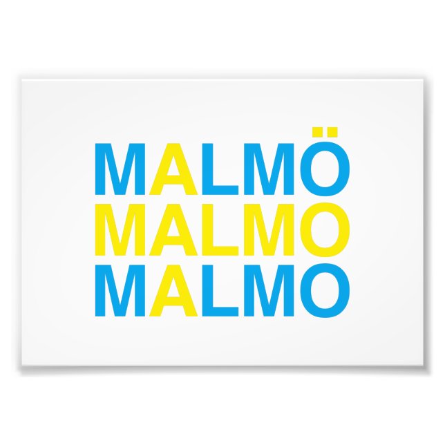 Foto Bandera sueca MALMO (Frente)