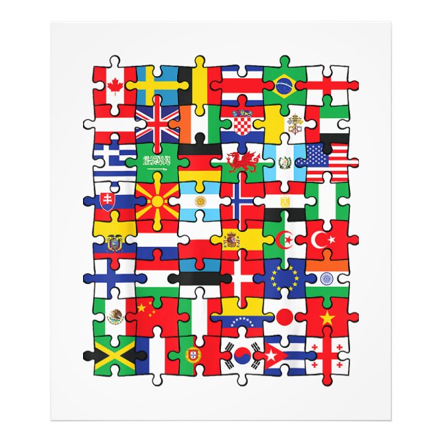 Foto Banderas de los países de la bandera internacional (Frente)
