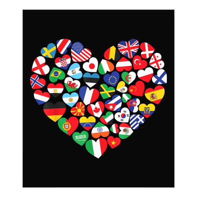 Foto Banderas de los países de la bandera internacional (Frente)