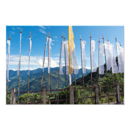 Foto Banderas de oración en las montañas orientales de