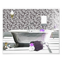 Bañera de baño de estilo Art Decó Vintage Color de