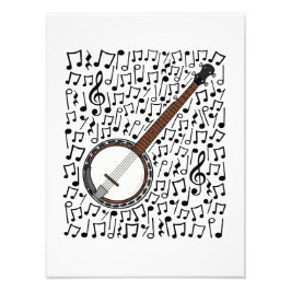 Foto Banjo Billetes musicales Banjoist Folsician