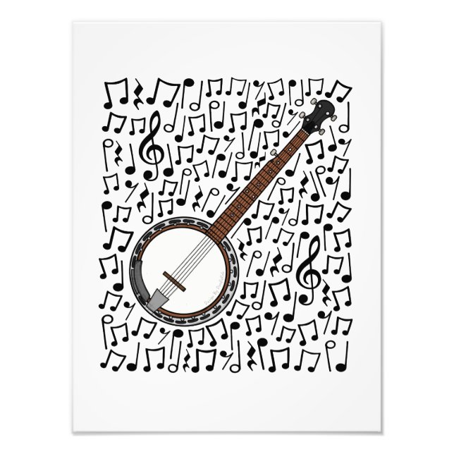 Foto Banjo Billetes musicales Banjoist Folsician (Frente)