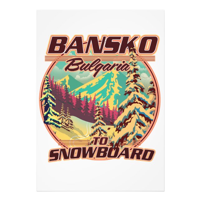 Foto Bankso Bulgaria al logo de Snowboard (Frente)