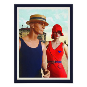 Foto Baño de lana de los años 20, imagen impresa