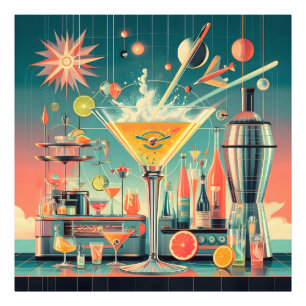 Foto Bar de Martini de Cítrico Futurista Atómico de Med