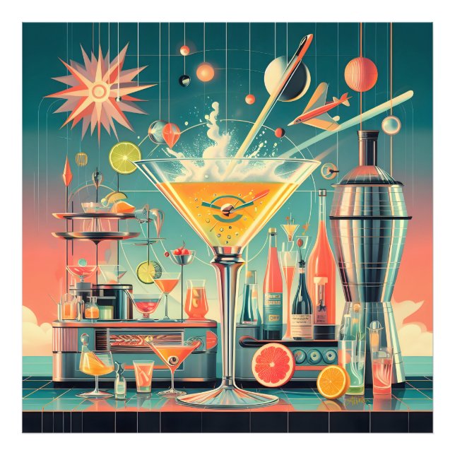 Foto Bar de Martini de Cítrico Futurista Atómico de Med (Frente)