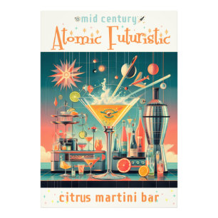 Foto Bar de Martini de Cítricos Futurista Atómico de Mi