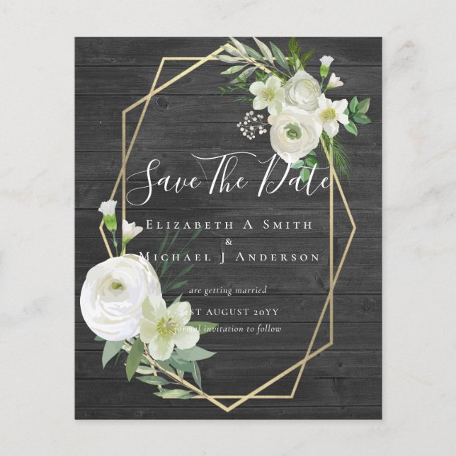 Foto BARATA Guardar Fechas Hoja de Verdor Floral B (Frente)