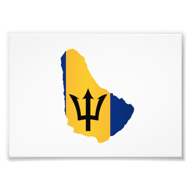 Foto Barbados Islands In Silhouette With Flag (Frente)