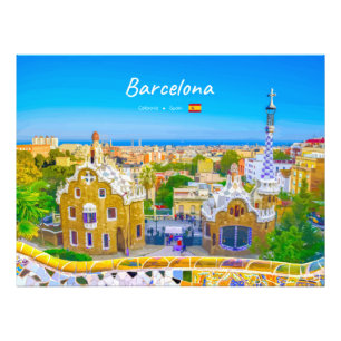 Foto Barcelona, España - Parque Güell Mosaico Gaudí