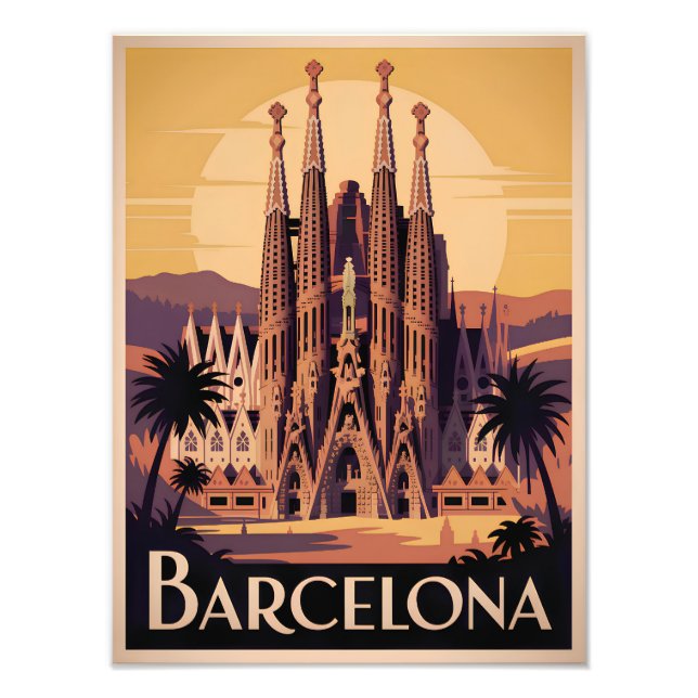 Foto Barcelona España vintage (Frente)