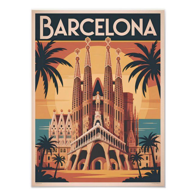Foto Barcelona España vintage (Frente)