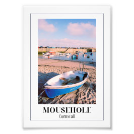 Foto Barco azul, puerto de Mousehole, Cornwall