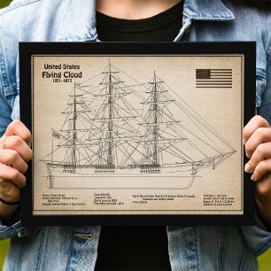 Foto Barco Clipper Flying Cloud - Plano del barco SD