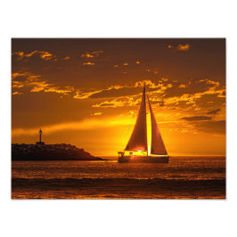 Foto Barco de vela al atardecer - Marina Del Rey, CA