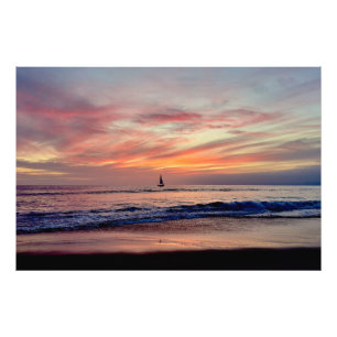 Foto Barco de vela al atardecer - Venice Beach, CA