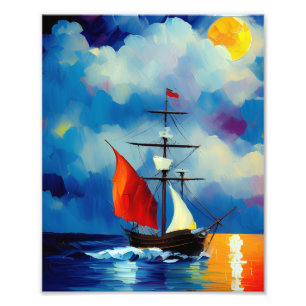Foto Barco en la noche