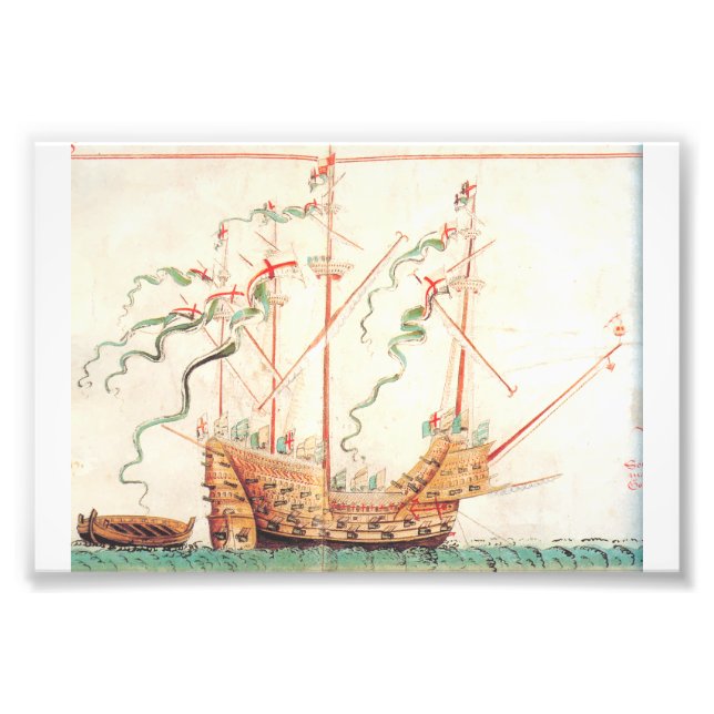 Foto Barco Naval Medieval (Frente)