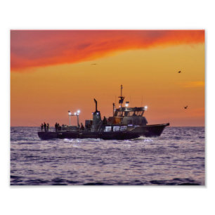 Foto Barco pesquero al atardecer - Marina Del Rey, CA