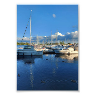 Foto Barcos en el lago Ontario y las nubes