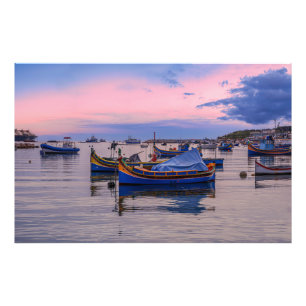 Foto Barcos tradicionales malteses en Marsaxlokk