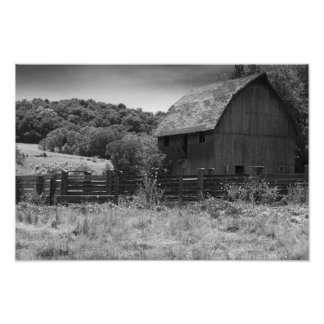Foto Barn Rústico Blanco y Negro