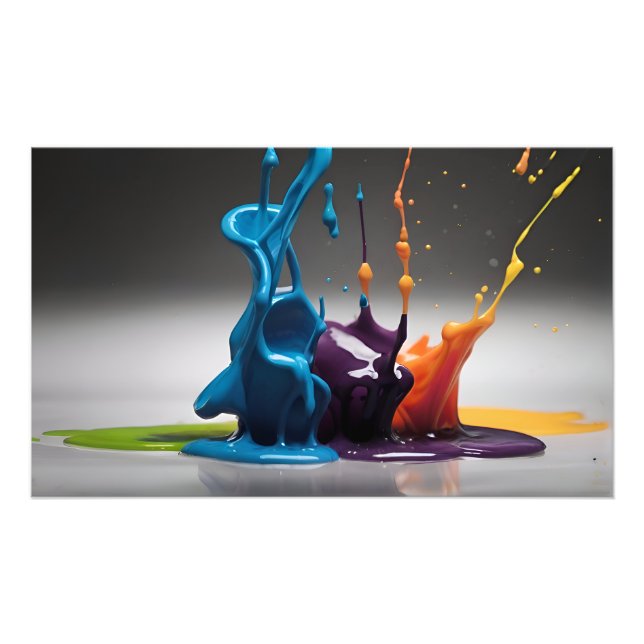 Foto Barrido abstracto de pintura (Frente)