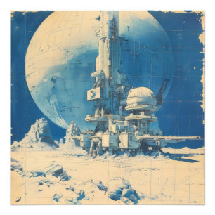 Foto Base espacial Retro Sci-Fi