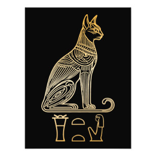 Foto Bastet, diosa egipcia de los gatos. Nombre en jero