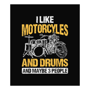 Foto Baterista Tocando Me gustan las motocicletas y los