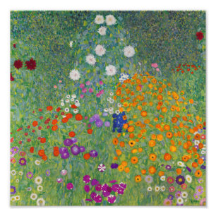 Foto Bauerngarten, pintura al óleo, Gustav Klimt