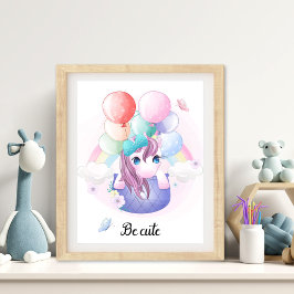 Foto Be Cute Animal Nursery Wall Art