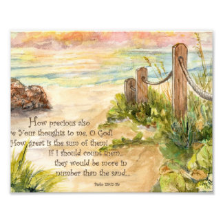 Foto Beach Post Sunrise- Salmo 139:17-18a