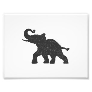 Foto Bebé Elefante corriendo silueta