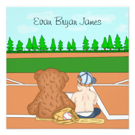 Foto Bebé personalizado en el oso gorro de béisbol Tedd