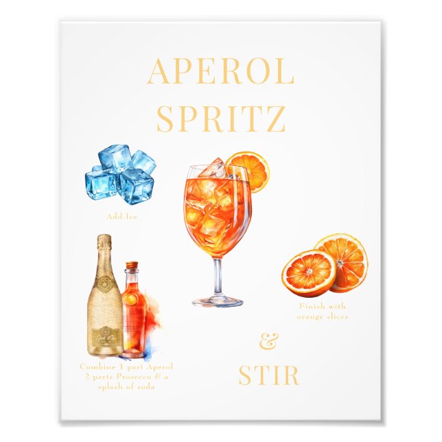 Foto Bebida de Aperol Spritz (Frente)