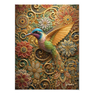 Foto Beija-Flor em Flores Ornamentais