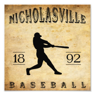 Foto Béisbol 1892 de Nicholasville Kentucky