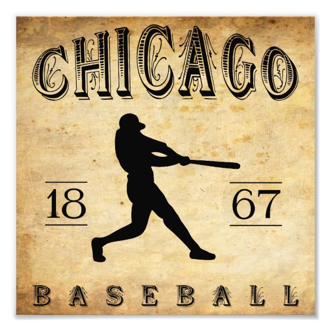 Foto Béisbol de Chicago 1867 (Frente)