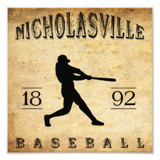 Foto Béisbol Nicholasville Kentucky 1892